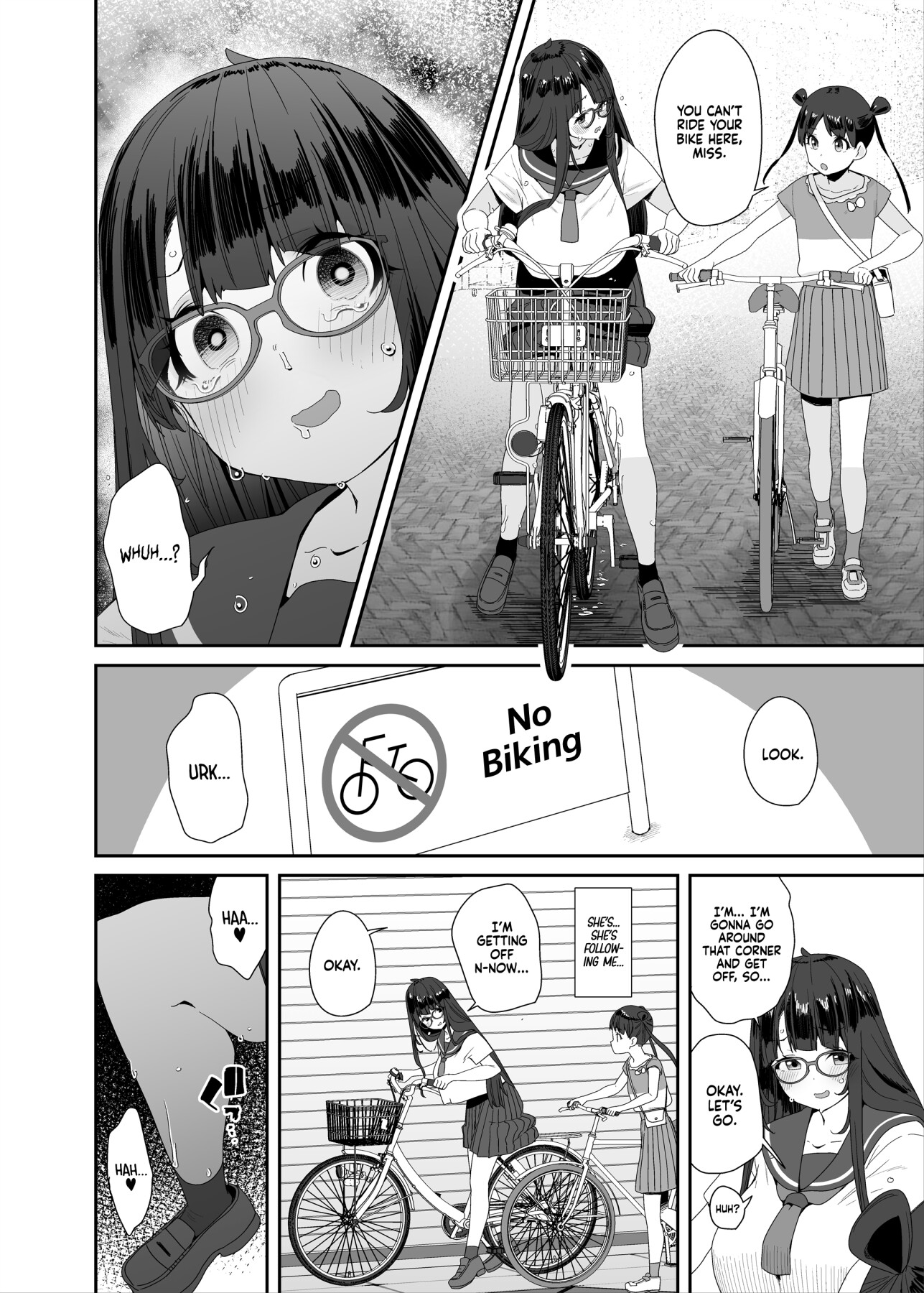 Hentai Manga Comic-The Slutty, Stacked Middle Schooler Who Gets Off on her Bike-Read-36